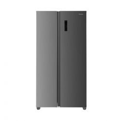 HELADERA VONDOM  SBS INVERTER CON FREEZER NO FROST NEGRO INOX 631L SBS631BLACKINOX