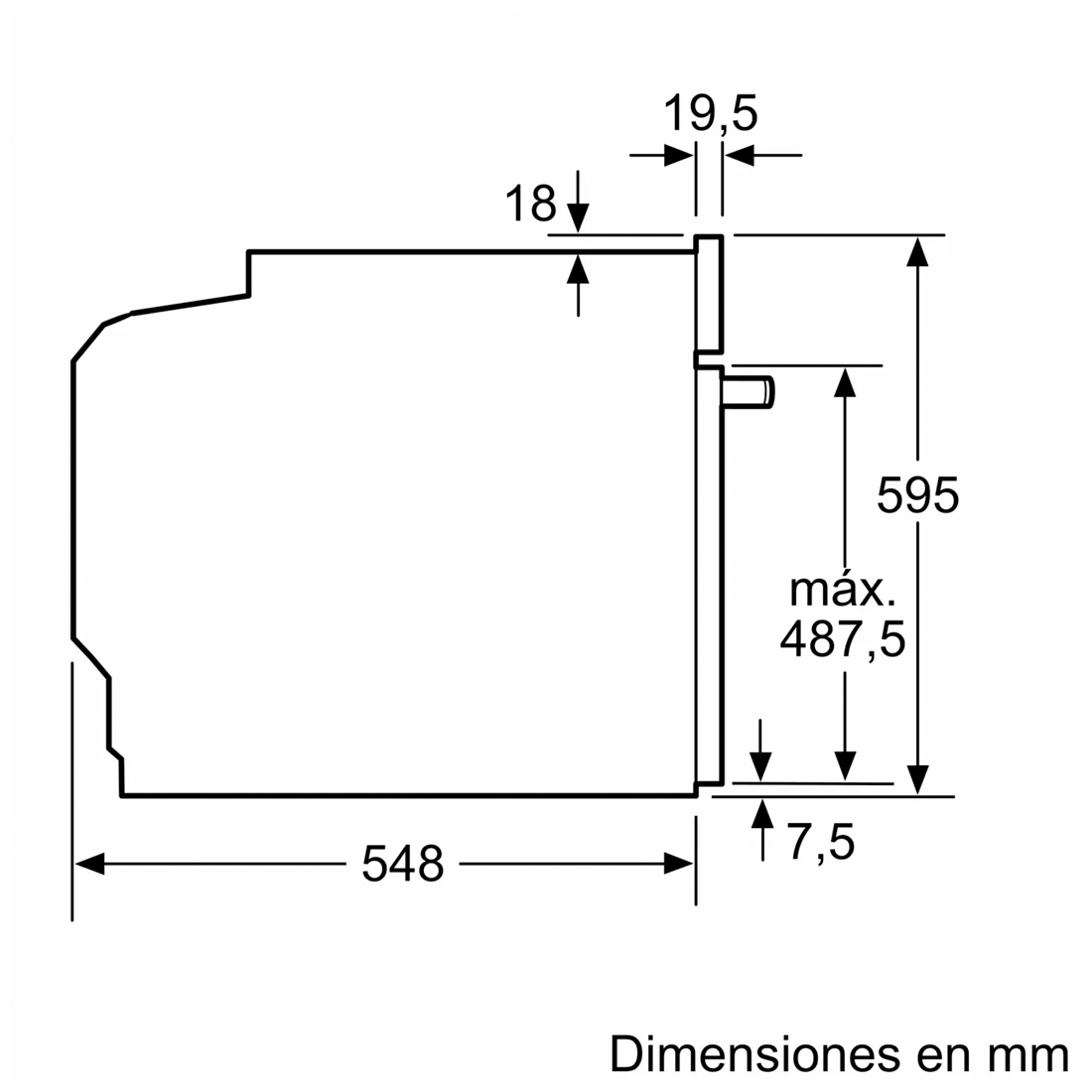 HORNO BOSCH EMPOTRABLE 60CM HBG7241B1 Bosch